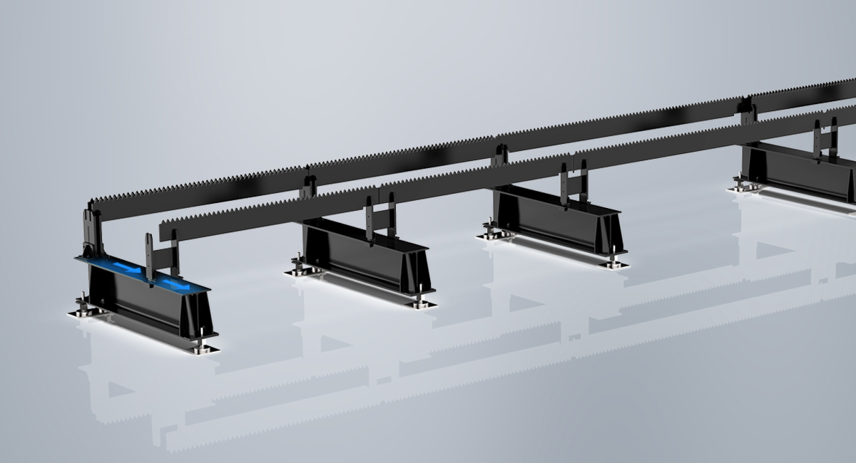 独特切割台瞬调机构